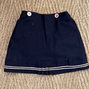 Jacadi Navy wool skirt with pink trim - size 2Y